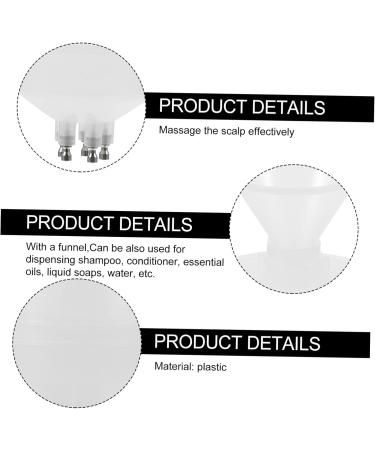 KOMBIUDA Flacon Compte-gouttes Applicateur Pour Teinture Cheveux Transparent Blanc Plastique Portable Usage Maison Salon Entretien Cheveux - Buy Online on GoSupps.com