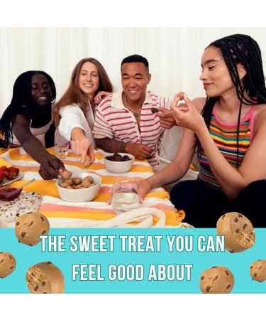 SNACK CONSCIOUS Peanut Butter Cookie Dough Protein Bites 12 x 45g Plant Based Gluten Free Vegan Non-GMO Made in Canada - Buy Online on GoSupps.com