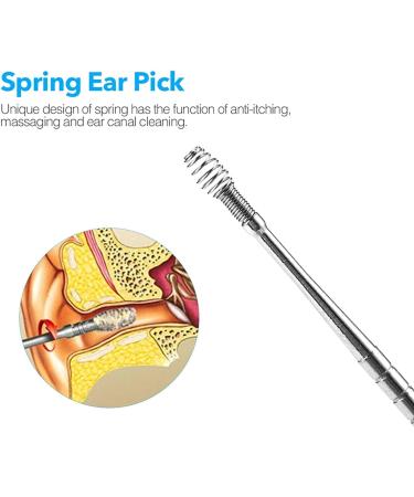 Stainless Steel Ear Cleaning Kit - Thorough Earwax Removal (6 Pcs) - Buy Online on GoSupps.com