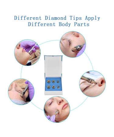 Diamond Tips Filter Set for Microdermabrasion Devices - Professional Skin Care Kit Replacement for Facial Peeling & Exfoliation - Buy Online on GoSupps.com