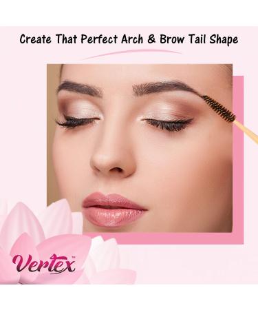 Vertex Eyebrow Brush Spoolie Comb - Perfect for Blending Brow Pomade & Enhancing Lashes | Buy Online Internationally - Buy Online on GoSupps.com