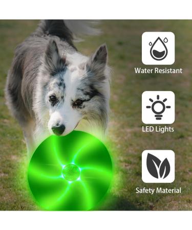 LED Dog Flying Disc - 25 cm Luminous Frisbee for Training & Play | International Shipping - Buy Online on GoSupps.com