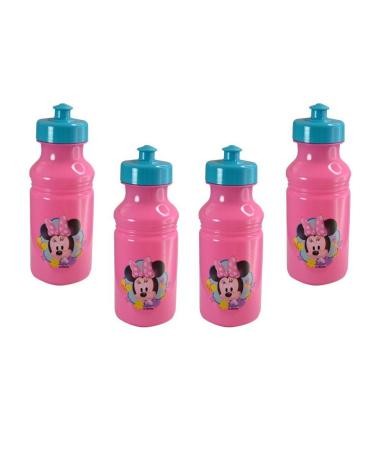 Zak Designs 4-Pack Disney Minnie Mouse Pink Kids 17oz Pull-Top Water Bottles