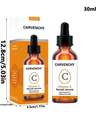 S rums vitamine-C pour le visage soin la peau la vitamine C avec acihyaluronique antioxydant Vit-E s rums claircissants la vitamine C Rianpesn 30 ml - Buy Online on GoSupps.com