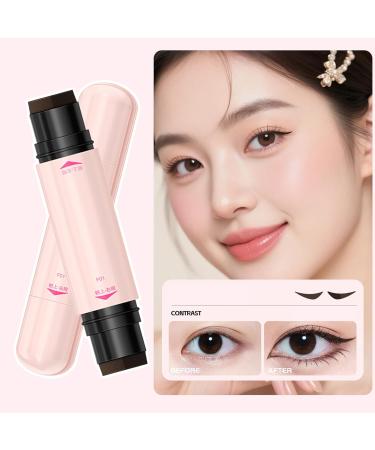 Tampon eyeliner Pochoir imperm able r sistant la transpiration | Stylo de maquillage pour femmes Pour d butantes filles voyage rendez-vous f te travail navette sport occasions sp ciales marron - Buy Online on GoSupps.com