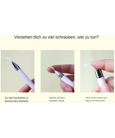 Obesntln Rhinestone Dotting Pen Manicure Nail Pen - Manicure Art Drill Pen Rhinestone Dotting Pencil Portable Drill for Nails Nail Drilling Tool Manicure Dotting Tools for Wife Girlfriend White - Buy Online on GoSupps.com