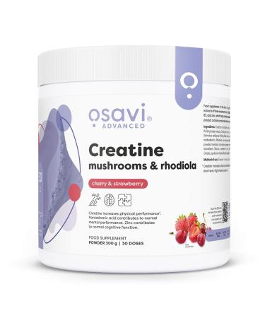 OSAVI Osavi Creatine Mushrooms & Rhodiola Cherry & Strawberry - 300g