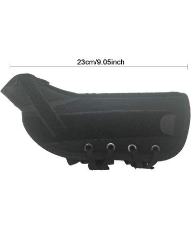Buy Adjustable Wrist and Thumb Spica Splint - Universal Black Right Hand Brace with Stabilizer - Buy Online on GoSupps.com