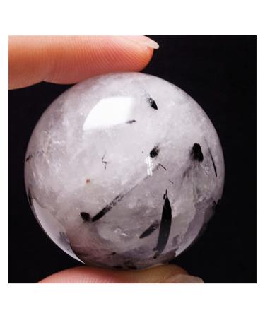 Natural Sphere 1PC Natural Gemstones Black Tourmaline Quartz Balls Spheres Crystal Ornaments for Sale 65mm-75mm for Decoration Gift Decoration feng Shui.