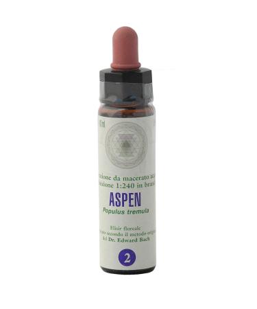 Aspen N 2 Fleur De Bach farmaflor 1 Flacon Comtpe Gouttes 10ml - Made in Italy