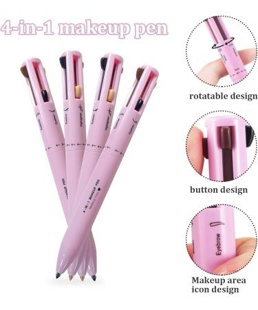 4 In 1 Makeup Pen Multifunctional Makeup Pencil Consisting Of Eyeliner Lip Liner Eyebrow Pencil And Highlighter Easy To Apply And Compact Makeup Type 2 - Buy Online on GoSupps.com