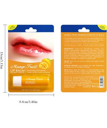 Moisturizing lip balm longlasting moisture supply lip balm soothing and moisturizing for smooth lips nourishing and nongreasy lip care Mango - Buy Online on GoSupps.com