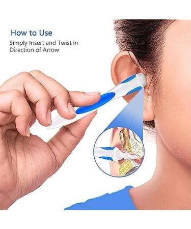Earwax Remover Spiral Tool Kit - Safe & Reusable Ear Cleaner with 16 Soft Replacement Tips - Buy Online on GoSupps.com