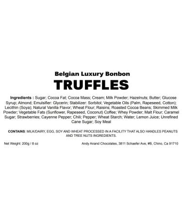 Belgian Luxury 30 Pcs Bonbon Truffles with Ganache & Greeting Card | Assorted Gourmet Gift Box for Birthday, Valentine, Christmas, Mothers Day, Anniversary, Get Well, Wedding - Andy Anand - Buy Online on GoSupps.com