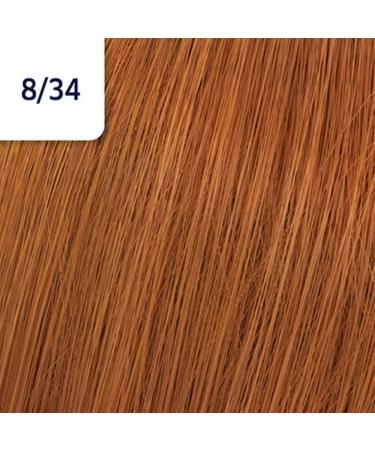 Wella Professionals Koleston Perfect 8/34 Hell Blond Gold-Rot Permanent Creme Haarfarbe 60 ml | International Shipping Available - Buy Online on GoSupps.com