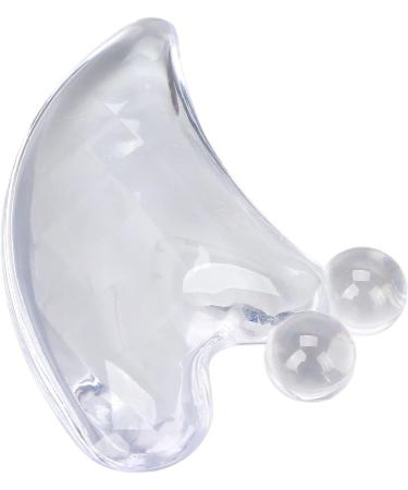 Verdant Touch Gua Sha Facial Tool | Transparent Gua Sha Board for Acupuncture & Trigger Point Therapy | Portable Massage Scraping Tool for Spa Treatments - Buy Online on GoSupps.com