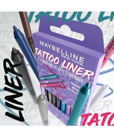 Maybelline New York - Tattoo Effect Eye Gel Pencil Set - Waterproof & 36h Hold - Tattoo Liner - 8 Shades - Buy Online on GoSupps.com
