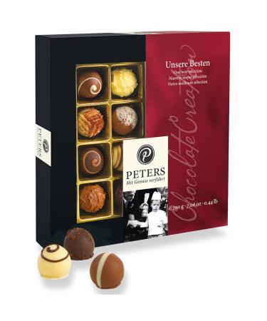 Peters seduced with pleasure |Our best |Praline mixture |With alcohol |Pralin s |Gift idea |Chocolate |Gift |Praline box |Made in Germany |200g our best 200 g (1 Series Pack)