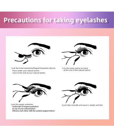 Reusable Dual Magnetic Eyelashes Kit - No Eyeliner Needed | 4 Pairs | Natural Looking 3D False Lashes with Applicator | Glue-Free & Easy to Wear - Buy Online on GoSupps.com