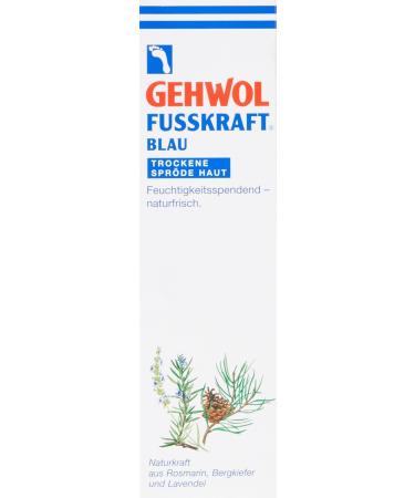 Gehwol Fusskraft Blue moisturising and naturally fresh foot cream for dry rough skin 125 ml tube - Buy Online on GoSupps.com