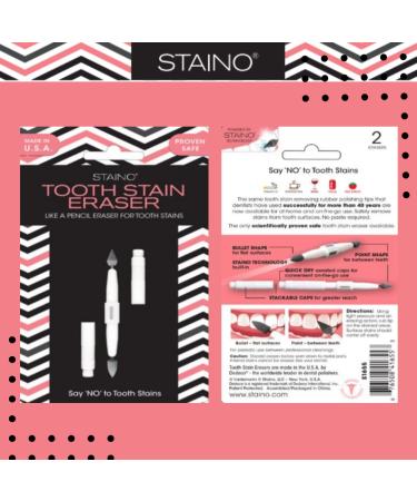 Staino Tooth Stain Eraser Dental Tool - 2 Erasers/Unit - Buy Online on GoSupps.com