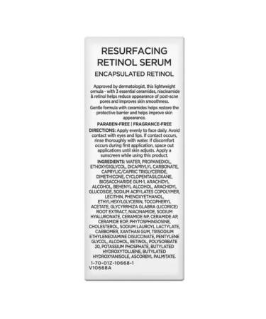 Equate Beauty Resurfacing Retinol Serum Moisturize with Ceramides and Niacinamide 1 FL OZ - Buy Online on GoSupps.com