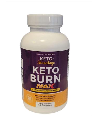 Keto Advantage Keto Burn Max 1200MG with Apple Cider Vinegar & goBHB Exogenous Ketones - 60 Capsules, Ketogenic Supplement for Ketosis Support in Men & Women - Buy Online on GoSupps.com