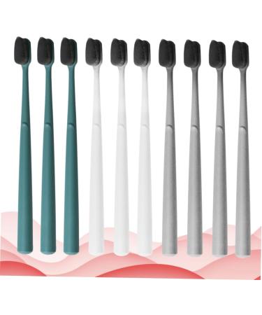 Eco-Friendly Interdental Toothbrush - Hapinary 10-Pack Charcoal Bristle Adult Toothbrush for Effective Cleaning - Buy Online on GoSupps.com