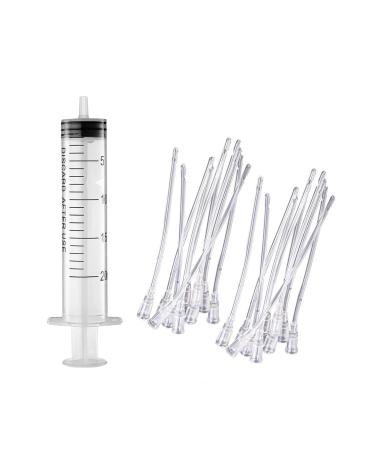 Suxgumoe baby bird parrot feeding syringe with 20 pieces gavage tubes baby birds inject parrot enutele.