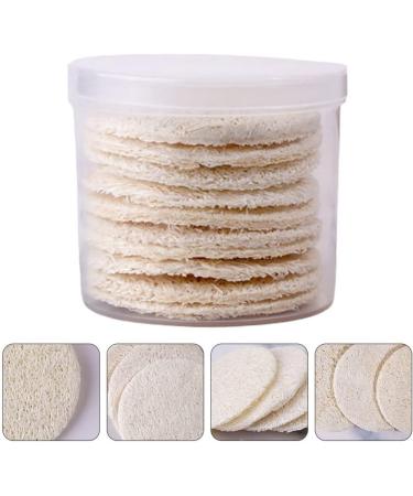 Beavorty Round Loofah Makeup Remover Puffs - 10Pcs Natural Exfoliating Face Pads for Facial Cleansing - Buy Online on GoSupps.com