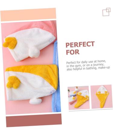 Amosfun Coral Fleece Dry Hair Hat Hair Drying Tool Girls Hat Face Washing Girl Hat Wet Hair Dry Wraps Microfiber Hair Drying Hat Bath Hat Quick Hats Dry Hair Bag Take a Bath Yellow Yellow 52x23cm - Buy Online on GoSupps.com