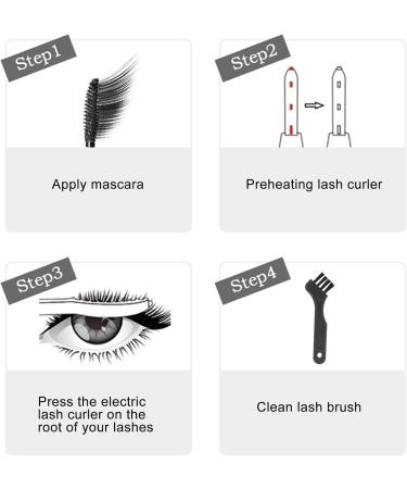 Buy Heated Eyelash Curler | Electric 4-Gear USB Curlers for Long-Lasting Makeup Results - Buy Online on GoSupps.com
