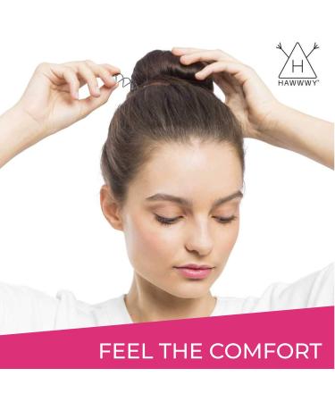 Hawwwy Spiral Bobby Pins 8 Pack - Easy Bun Maker for Women & Kids - Updo Hair Accessories - Black 2 Inches - Pack of 1 - Buy Online on GoSupps.com