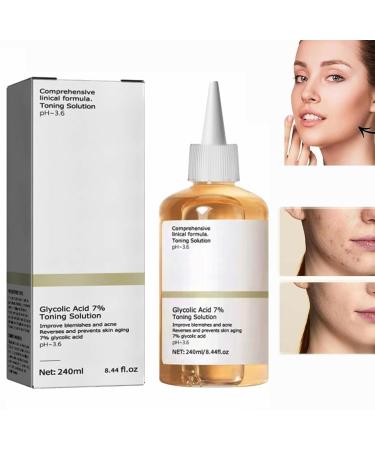 Glycolic Acid 7% Toning Solution Glycolic Acid Toner Glycolic Acid 7% Toning Resurfacing Solution Moisturize & Strengthen Skin Exfoliating Glycolic Acid 7% Toning Solution 240 ml