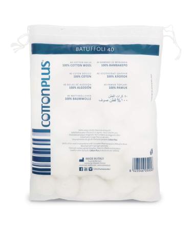 100% Pure Hydrophilic Cotton - 40 Pieces Medical Line | Soft & Absorbent | Ideal for Medical Use - Buy Online on GoSupps.com