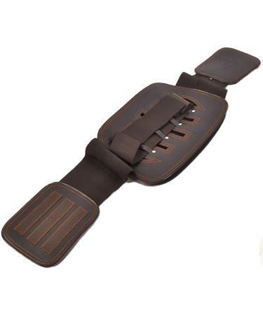 Samnuerly Leather Back Bandage Belt for Men & Women | Breathable Waist Support & Lumbar Cushion for Back Pain Relief | Small Size - Buy Online on GoSupps.com
