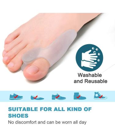 Sumiwish Hallux Toe Separator - 8x Gel Toe Separator & Silicone Stretcher for Bunion Relief - Unisex Solution for Comfort - Buy Online on GoSupps.com