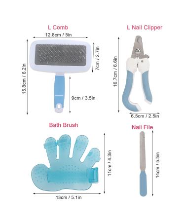 Rabbit Grooming Kit - Deep Cleaning Bathing Comb Set for Small Animals | Optimize Your Bunny's Hygiene - Buy Online on GoSupps.com