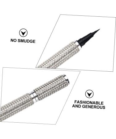 BELLIFFY Liquid Eyeliner Girl Eye Makeup Accessory Girl Eyeliner Makeup Pen Gel Pu Sticker Drill Silver - Buy Online on GoSupps.com