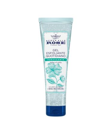 Acqua alle Rose Acqua alle Rose Purifying Daily Exfoliating Gel for Normal Combination or Oily Skin Gentle Facial Scrub with Active Ingredients of Rose Multiflora Cleanses Exfoliates and Purifies 150 ml