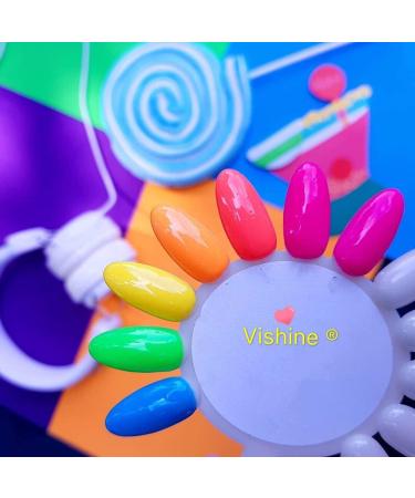 Vishine 6Pcs Soak Off LED UV Gel Nail Polish Varnish Nail Art Starter Kit Beauty Manicure Collection Set C006 6pcs C006 - Buy Online on GoSupps.com