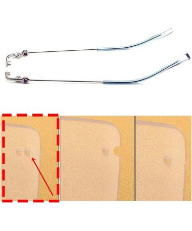 Buy Ranara Replacement Glasses End Tips - Metal Repair Parts for Borderless 2-Hole Glasses - 1 Pair - Blue - Buy Online on GoSupps.com