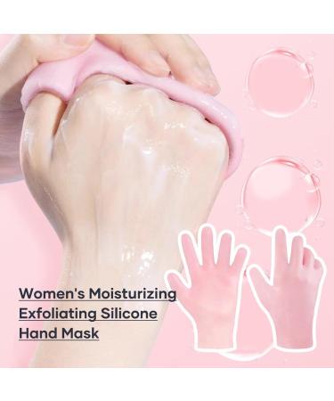 Overnight Hand Mask Intensive Hand Moisturizing and Repairing Gloves Sleeping Spa Silicone Gloves Hand Moisturizer Care Washable Moisture Gloves for Women Men (White) - Buy Online on GoSupps.com