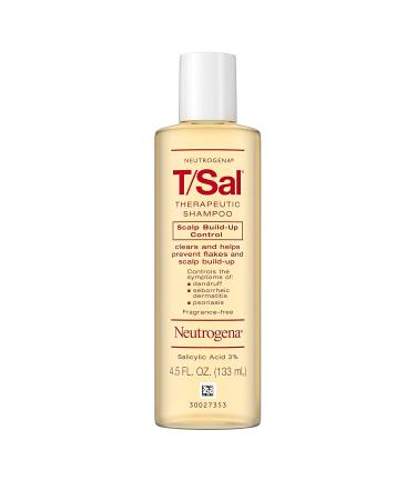 Neutrogena T/Sal Therapeutic Shampoo 4.5 fl. oz (Pack of 2) - Salicylic Acid Treatment for Scalp Build-Up, Dandruff, Psoriasis & Seborrheic Dermatitis - Buy Online on GoSupps.com