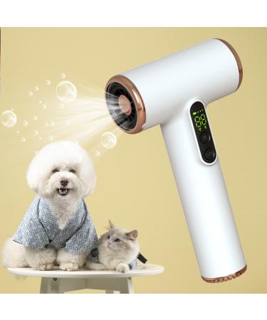 USB Rechargeable Cordless Hair Dryer Travel Blow Dryers 3Speeds & 3Temps with LED Digital Display Constant Temperature Hair Blow Dryer for Home Travel Salon Use