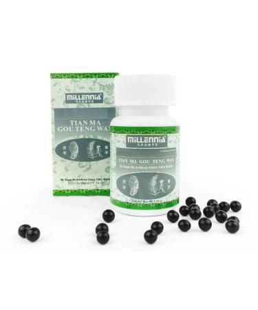 MILLENNIA Tian Ma Gou Teng Wan - 12 Bottle Pack (200 Pills/Bottle)