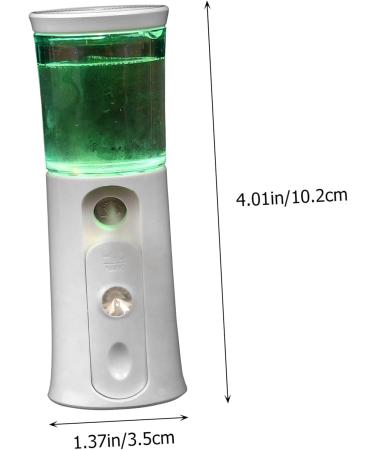 Mikinona 1 Set Hydrating Instrument Travel Steamer Mini Face White Hydration Instrument Spray Abs 12X4.5X4.3cm - Buy Online on GoSupps.com