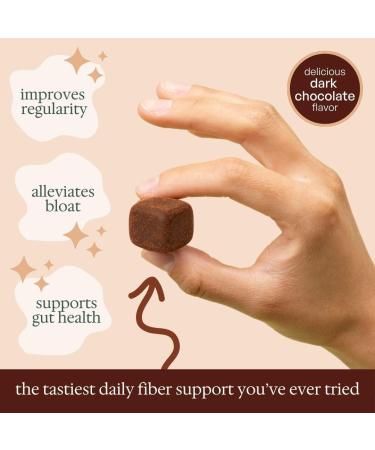 Fiome Fiber Bites - 5g Daily Fiber Supplement - Supports Regularity Digestion and Gut Health - All Natural Ingredients Dark Chocolate Flavor 30 Servings - Buy Online on GoSupps.com