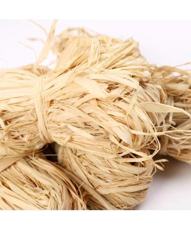 300g Natural Raffia Paper Ribbon for Florist Bouquets & Christmas Crafts - 6x50g Packs - Buy Online on GoSupps.com