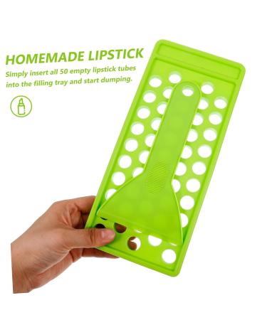 2pcs Lipstick Filling Mold DIY Kit | Lip Balm Crafting Set with Trays & Spatula | Perfect for Lipstick & Lip Balm Filling - Buy Online on GoSupps.com